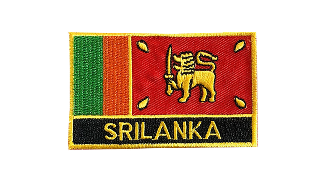 Stoffabzeichen mit srilankischer Nationalflagge (Design B)