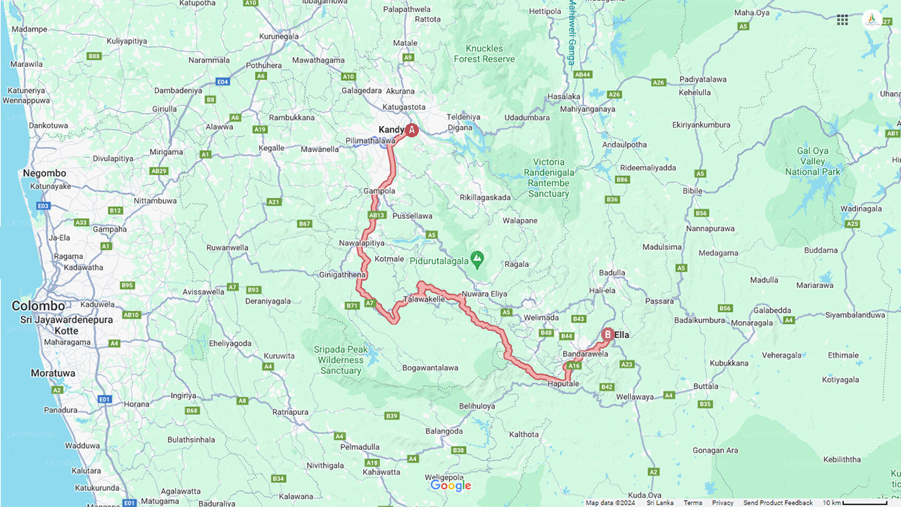 Weiterfahrt mit dem Zug von Kandy nach Ella (Zugnummer: 1005 „Podi Menike“)