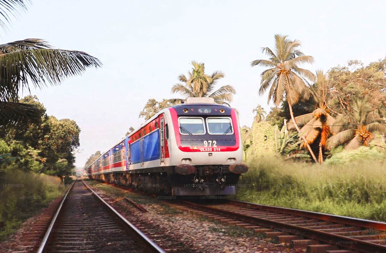 Weiterfahrt mit dem Zug von Badulla nach Colombo (Zug Nr. 1002 „Denuwara Menike“) 