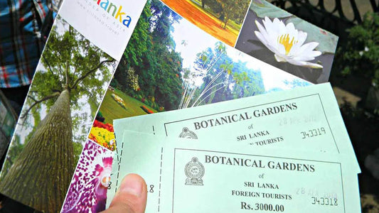 Eintrittskarten für den botanischen Garten Peradeniya