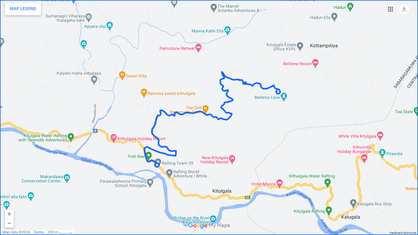 Radeln Sie von Kitulgala zur Belilena-Höhle