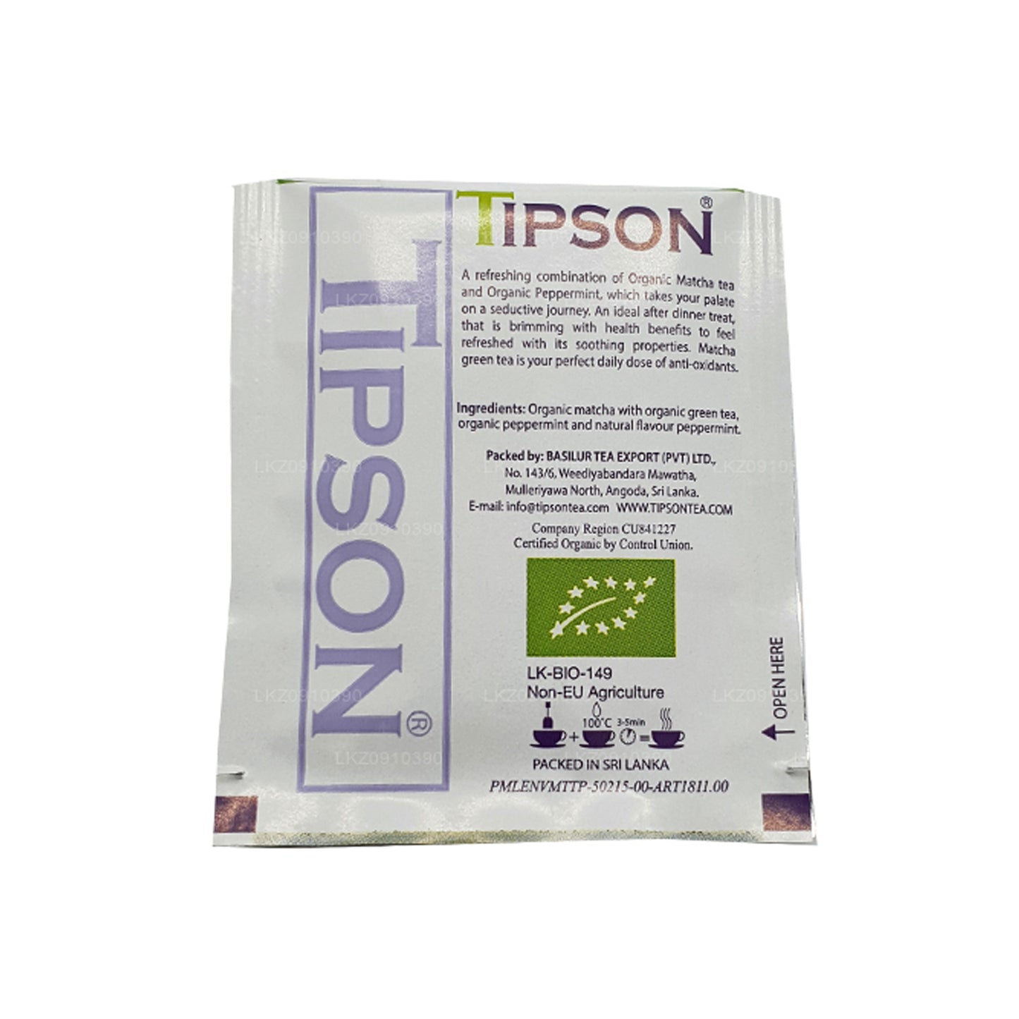 Tipson Tea Bio Matcha und Minze (37,5 g)