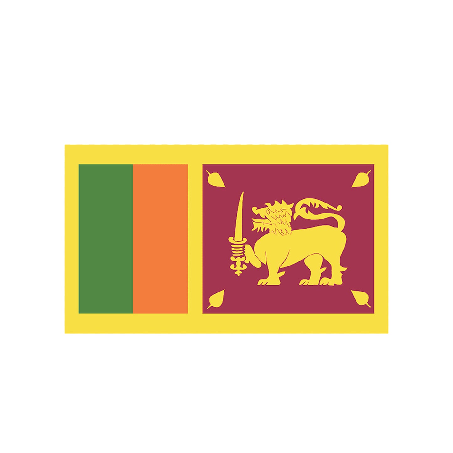 Nationalflagge von Sri Lanka