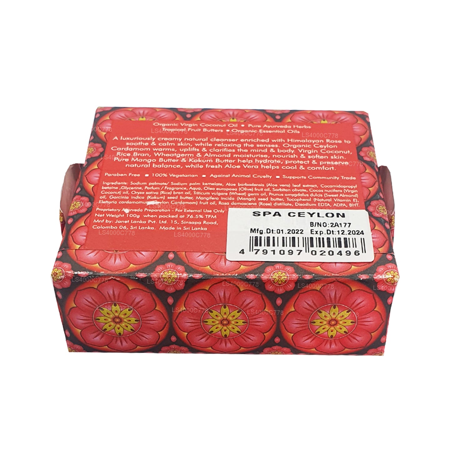 Spa Ceylon Cardamom Rose Luxusseife (100 g)