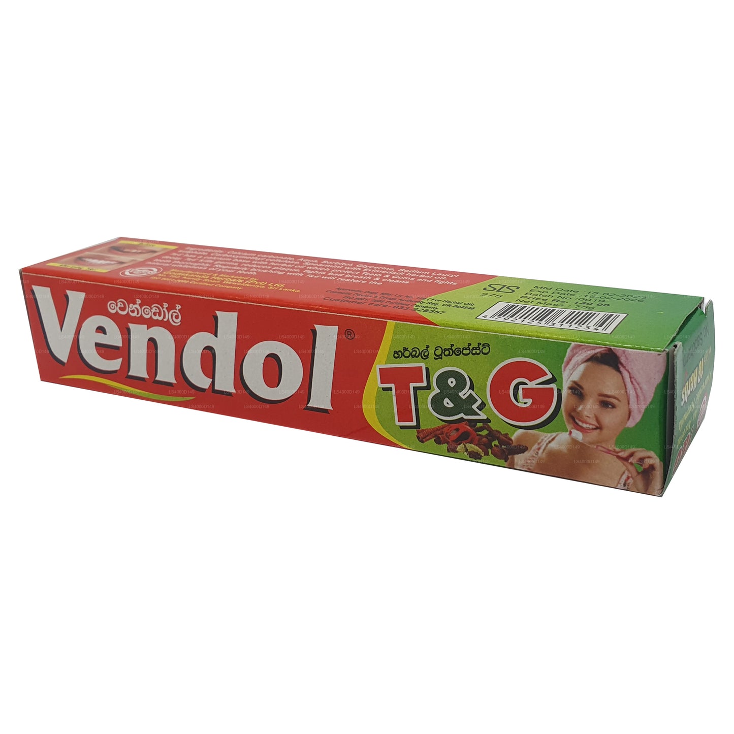 Vendol T and G Zahnpasta (135 g)