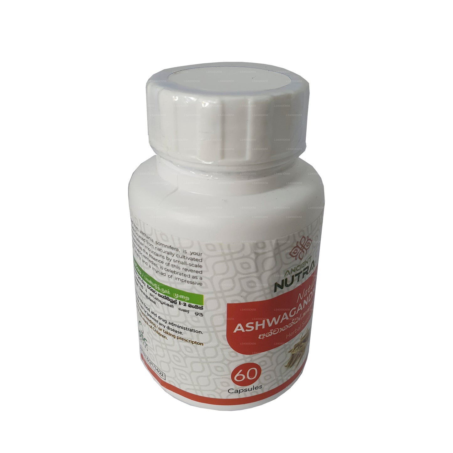 Ancient Nutraceuticals Natürliches Ashwagandha (60 Kapseln)