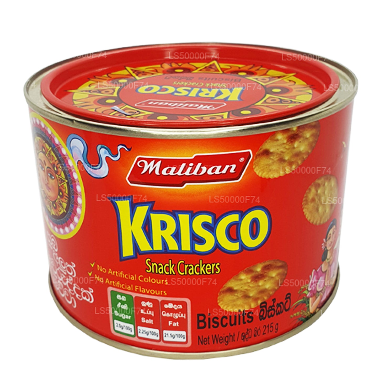 Maliban Krisco Snack Cracker Kekse (215 g)