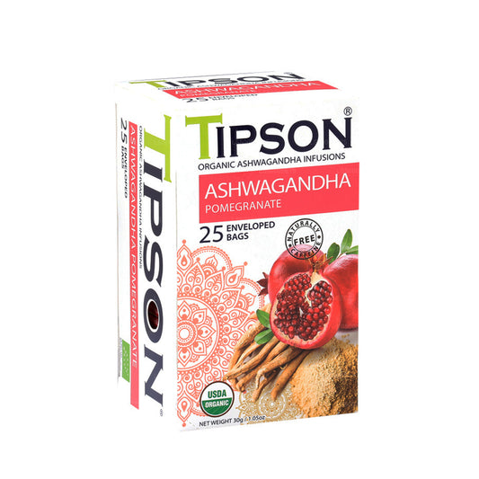 Tipson Tee Bio Ashwagandha mit Granatapfel (30g)