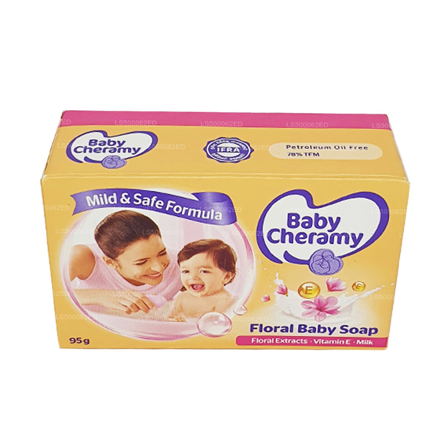 Baby Cheramy Babyseife mit Blumenmuster (95 g)