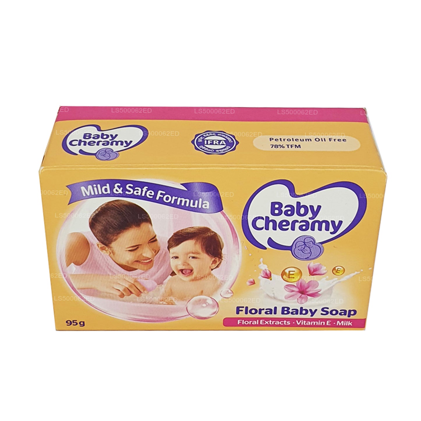 Baby Cheramy Babyseife mit Blumenmuster (95 g)