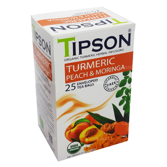 Tipson Tea Bio-Kurkuma-Pfirsich und Moringa (37,5 g)