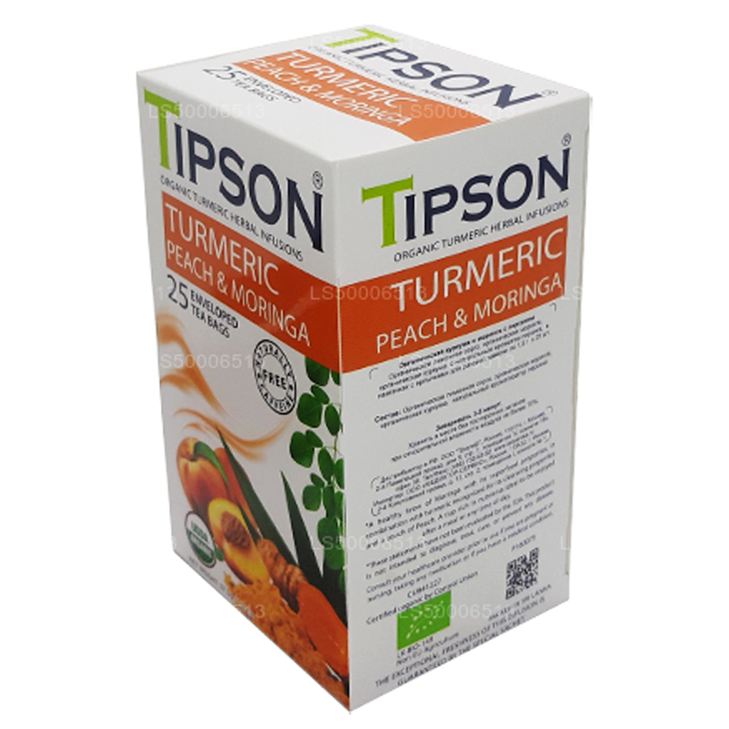 Tipson Tea Bio-Kurkuma-Pfirsich und Moringa (37,5 g)