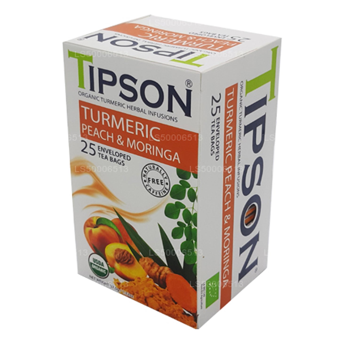 Tipson Tea Bio-Kurkuma-Pfirsich und Moringa (37,5 g)