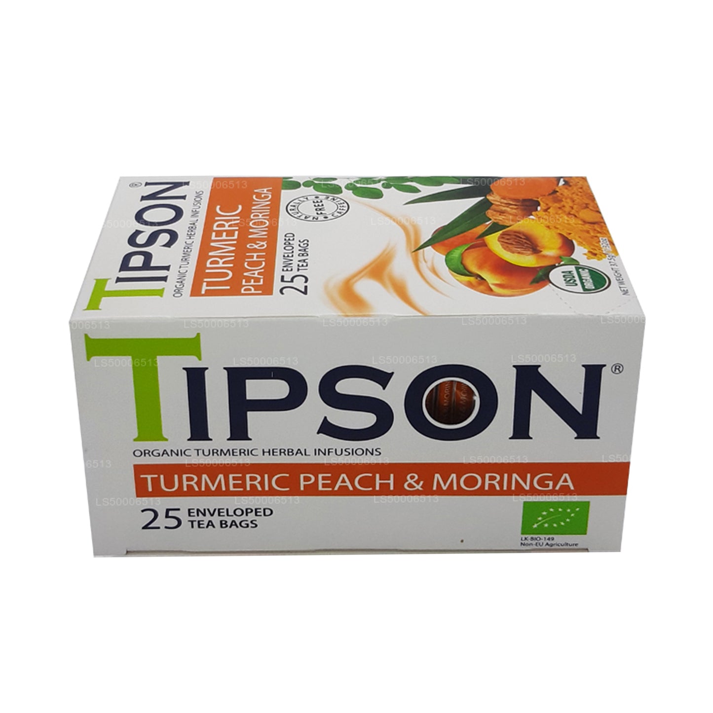 Tipson Tea Bio-Kurkuma-Pfirsich und Moringa (37,5 g)