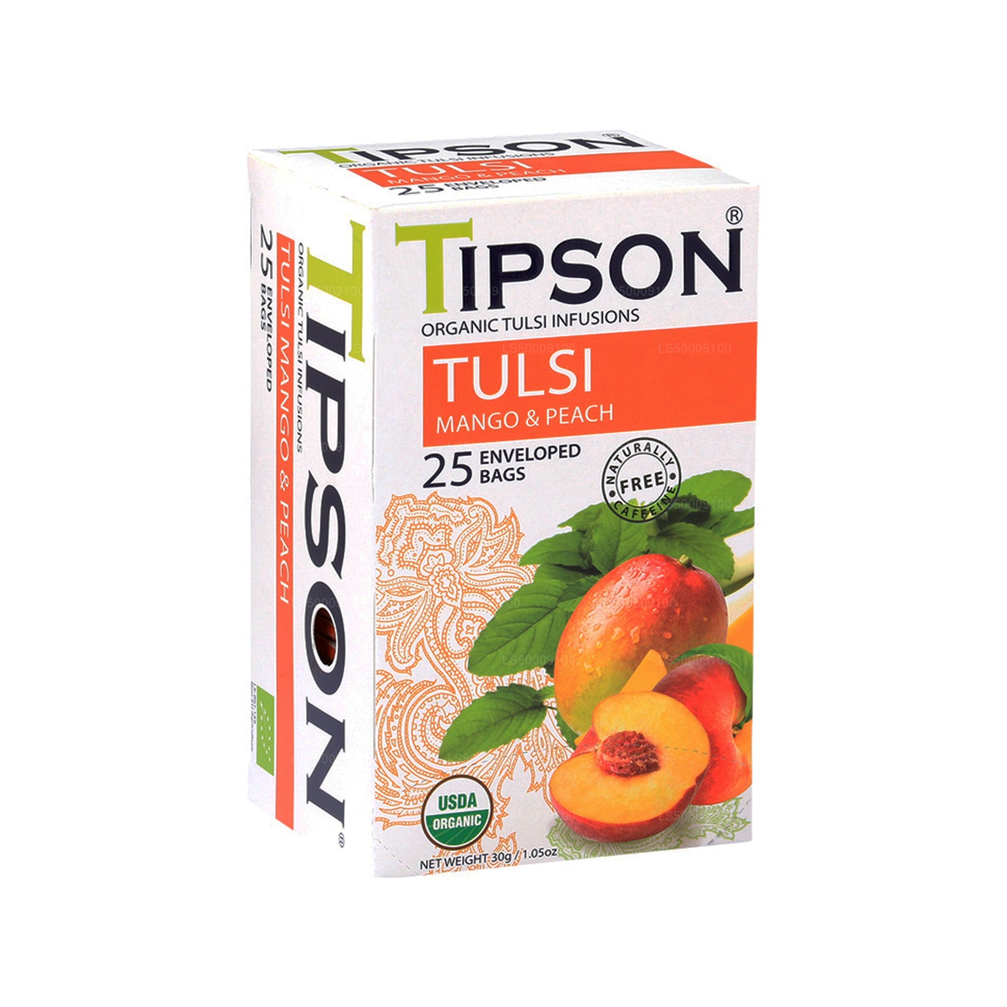 Tipson Tea Bio-Tulsi mit Mango-Pfirsich (30 g)