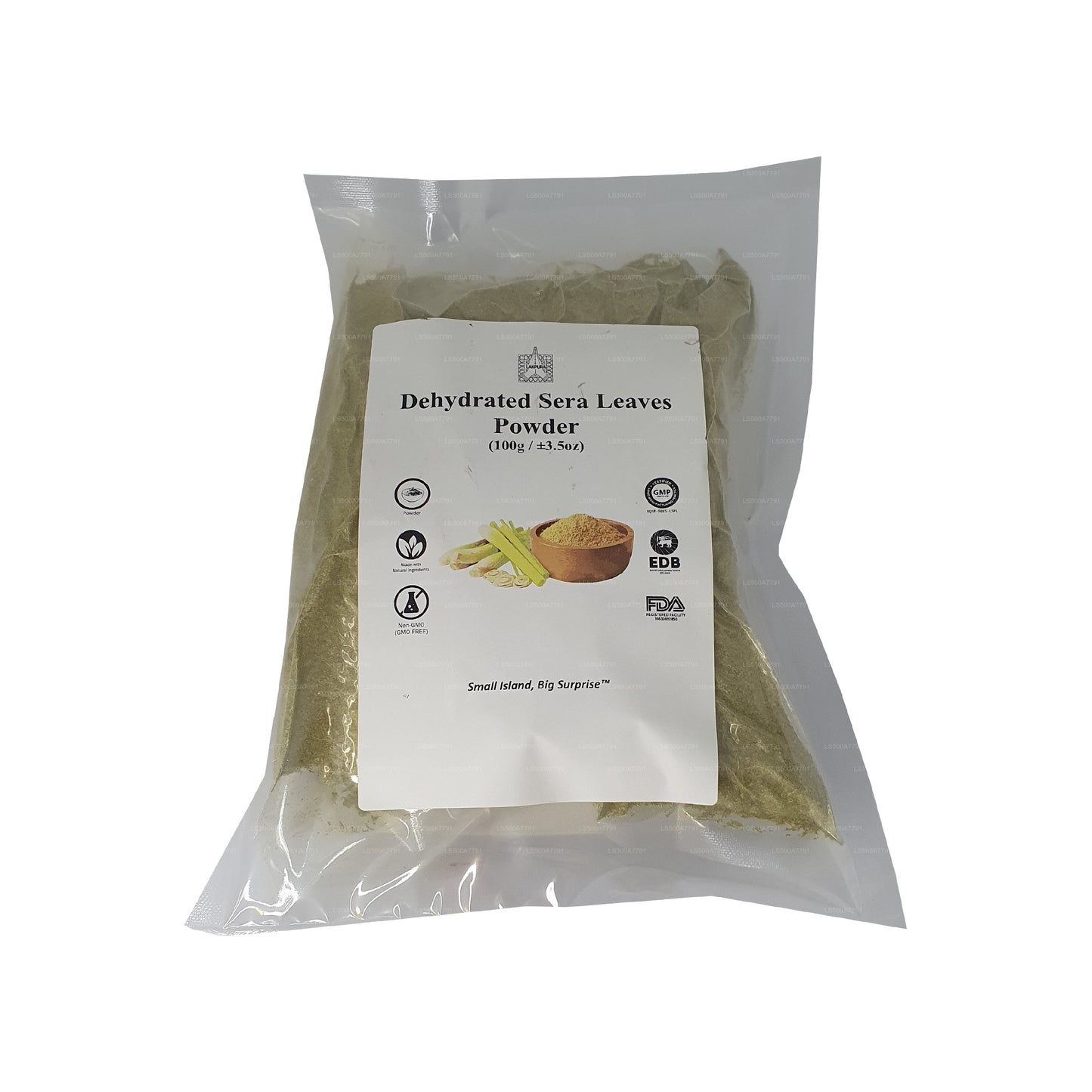 Lakpura dehydrierte Sera-Blätter (Cymbopogon Citrate) Pulver (100 g)