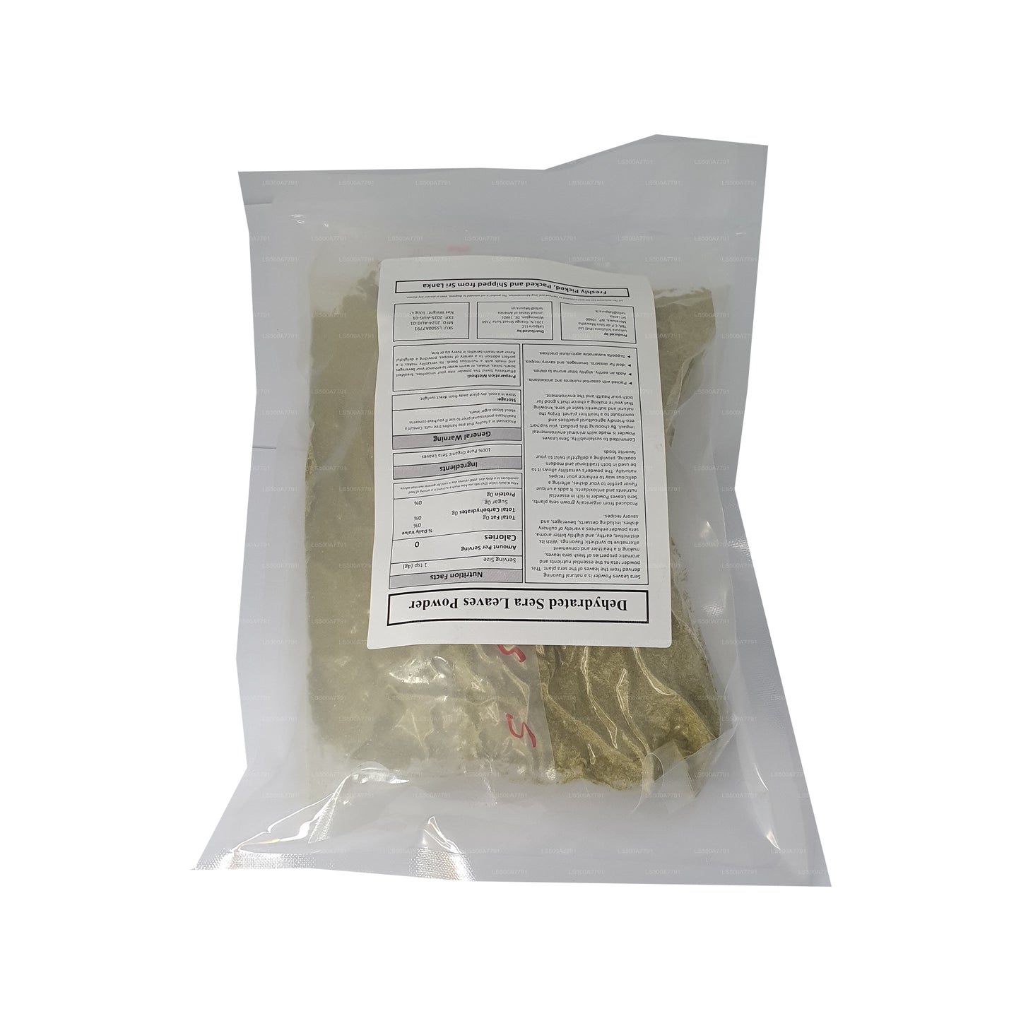 Lakpura dehydrierte Sera-Blätter (Cymbopogon Citrate) Pulver (100 g)