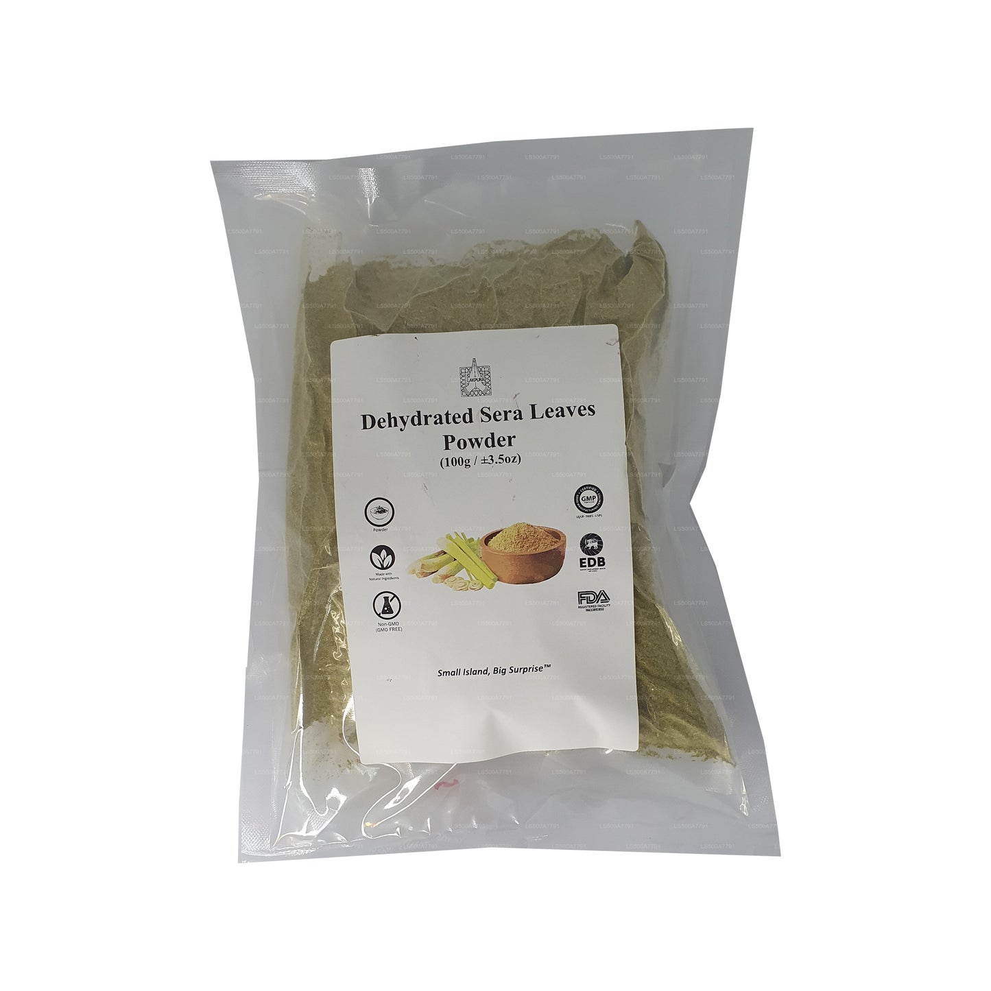 Lakpura dehydrierte Sera-Blätter (Cymbopogon Citrate) Pulver (100 g)