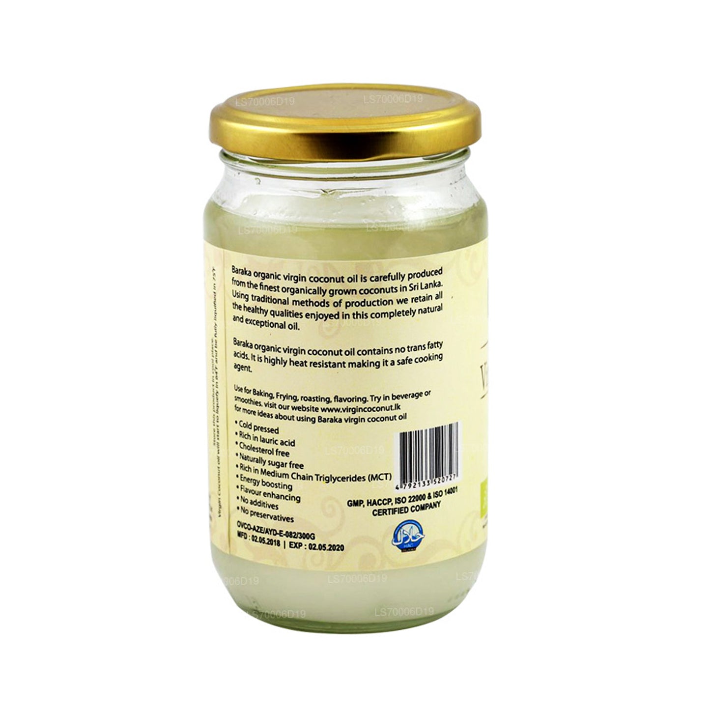 Baraka Virgin Coconut Oil (Glas)