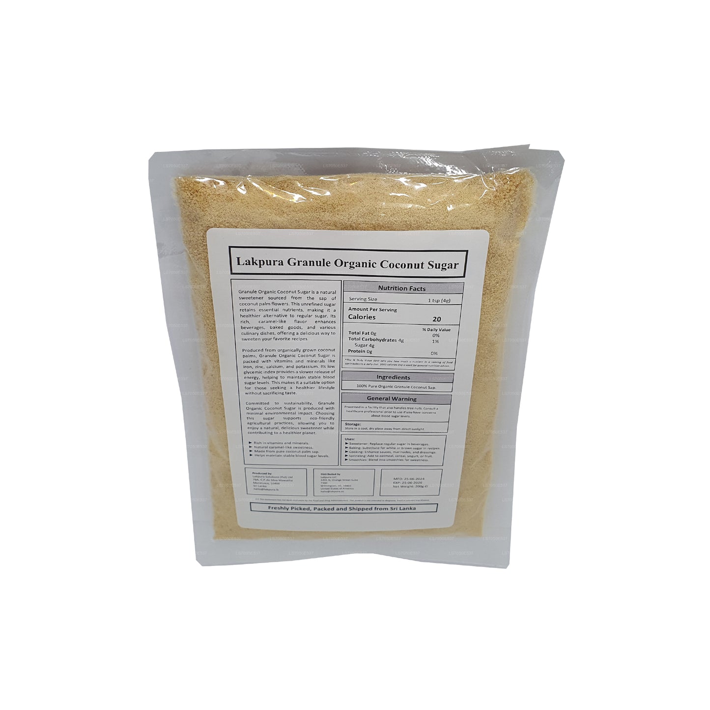 Lakpura Granule Bio-Kokosnusszucker