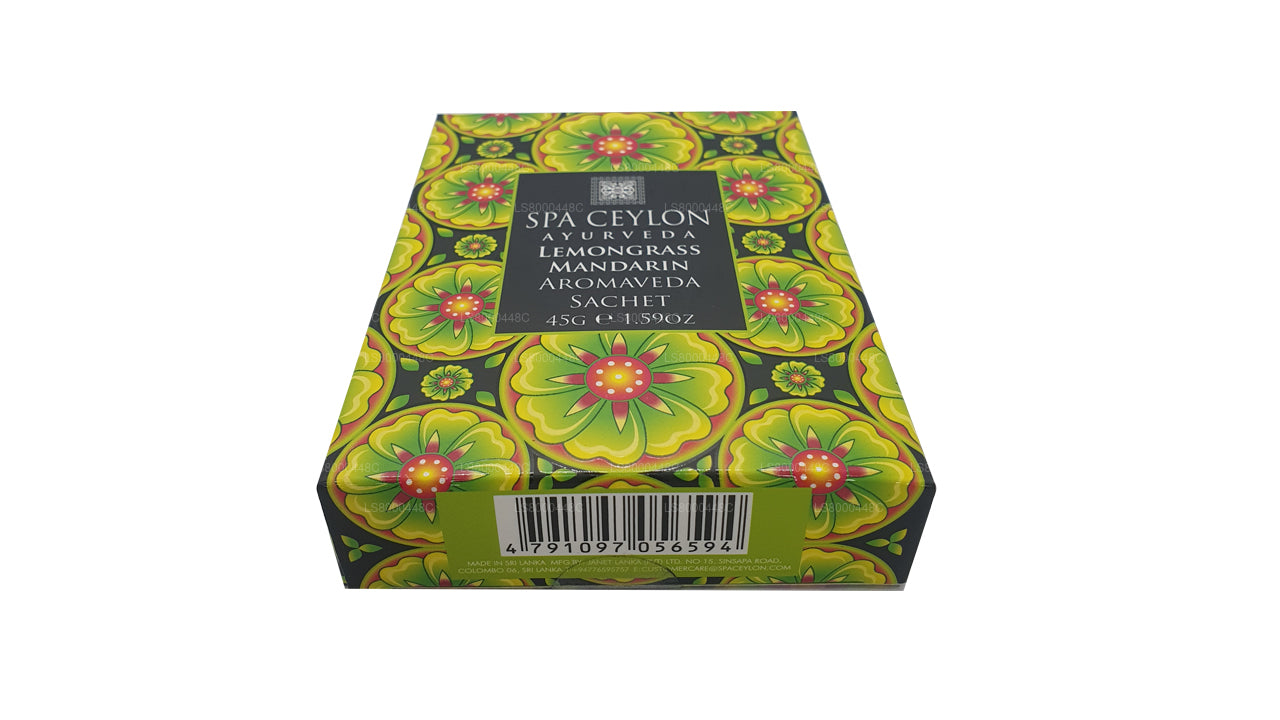 Spa Ceylon Aromabeutel Zitronengras Mandarine Aromaveda (45 g)