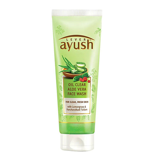 Ayush Natural Ayurvedic Oil Clear Aloe Vera Gesichtswaschgel (80 g)
