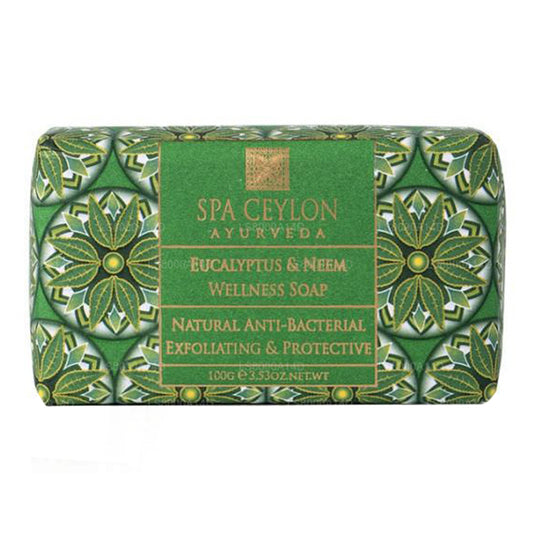 Spa Ceylon Eukalyptus &amp; Neem – Antibakterielle Peeling-Wellness-Seife (100 g)
