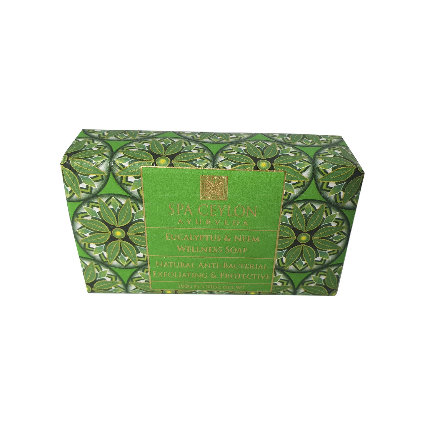 Spa Ceylon Eukalyptus &amp; Neem – Antibakterielle Peeling-Wellness-Seife (100 g)