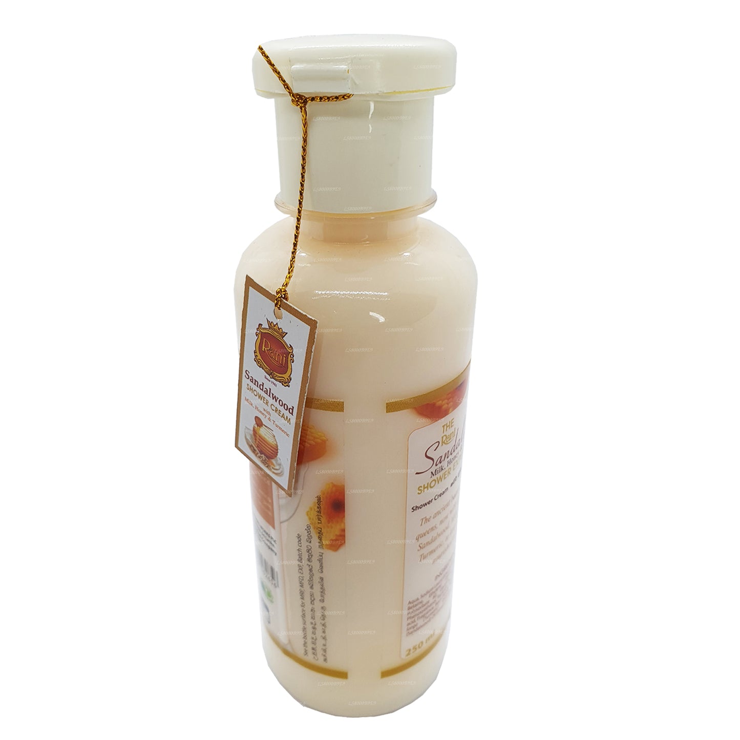 Swadeshi Rani Sandelholz-Duschcreme mit Milch, Honig und Kurkuma (250 ml)