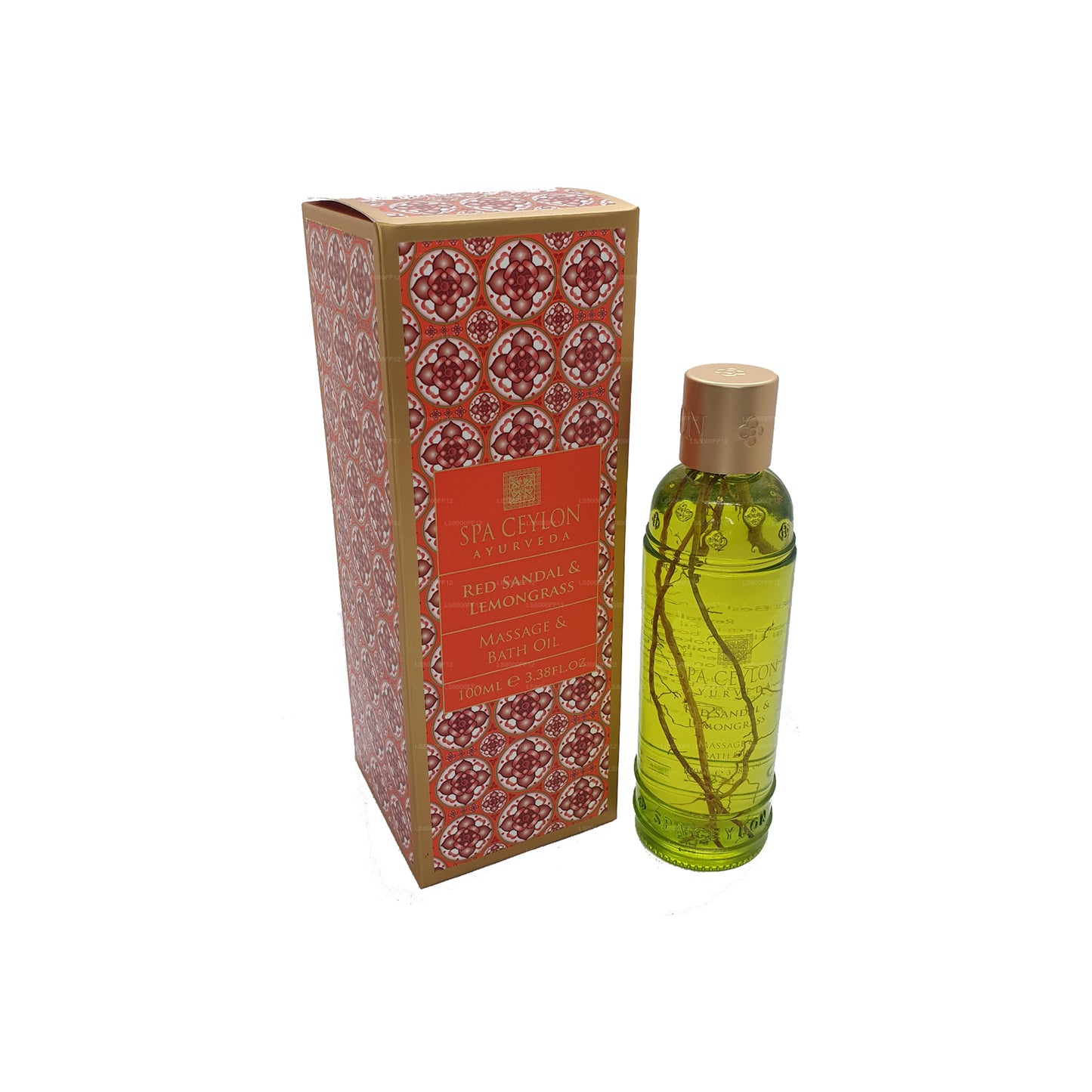 Spa Ceylon Red Sandale, Zitronengras und Badeöl (150 ml)