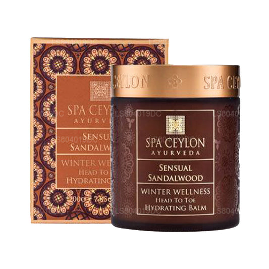 Spa Ceylon Sensual Sandelholz Winter Wellness Kopf bis Fuß feuchtigkeitsspendender Balsam (200 g)