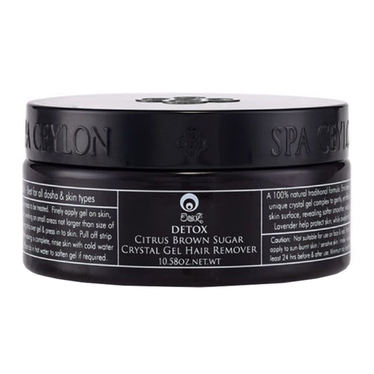 Spa Ceylon - DETOX Citrus Brown Sugar Crystal Gel Haarentferner 300g