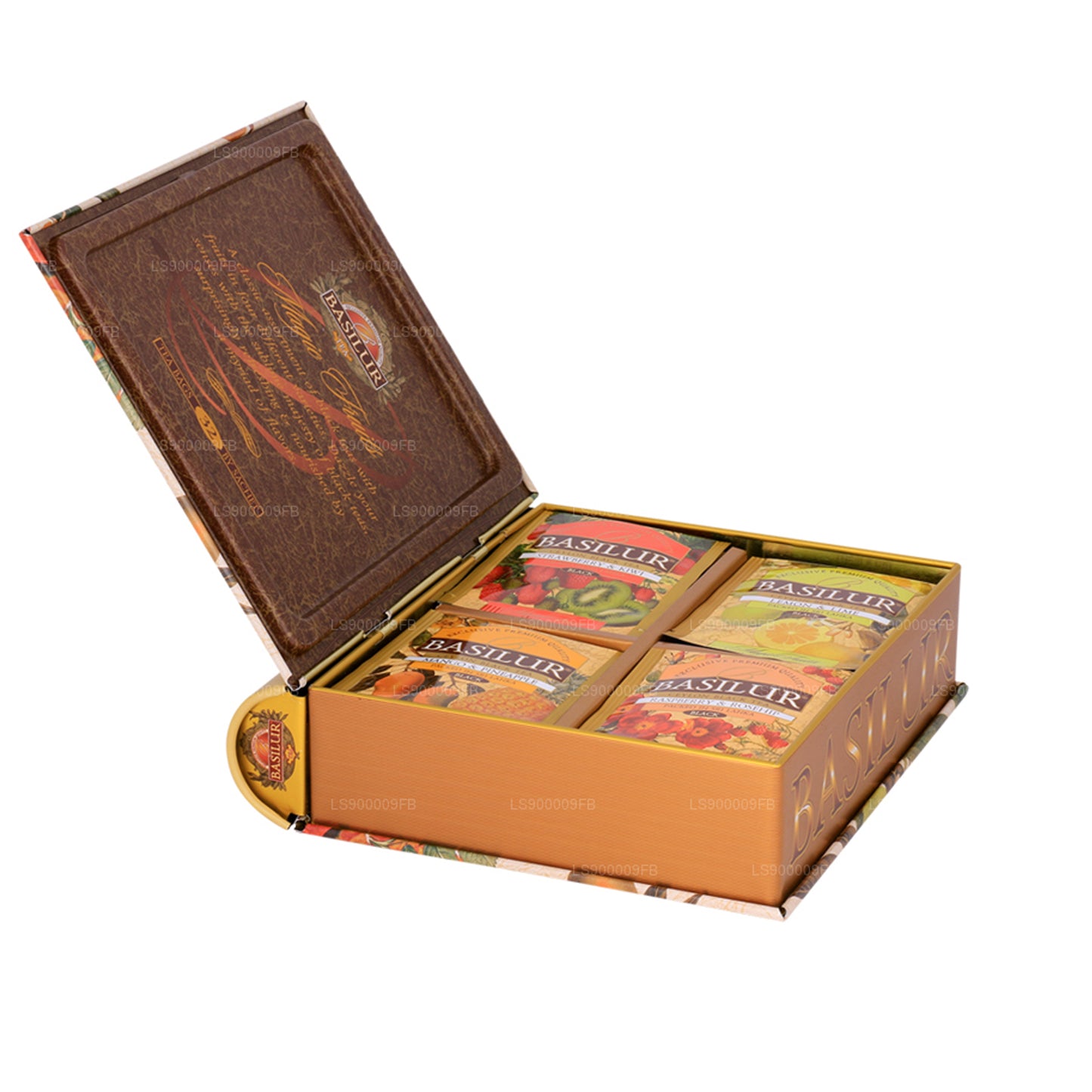 Basilur Teebuch „Magic Fruits Assorted“ (64 g) Caddy