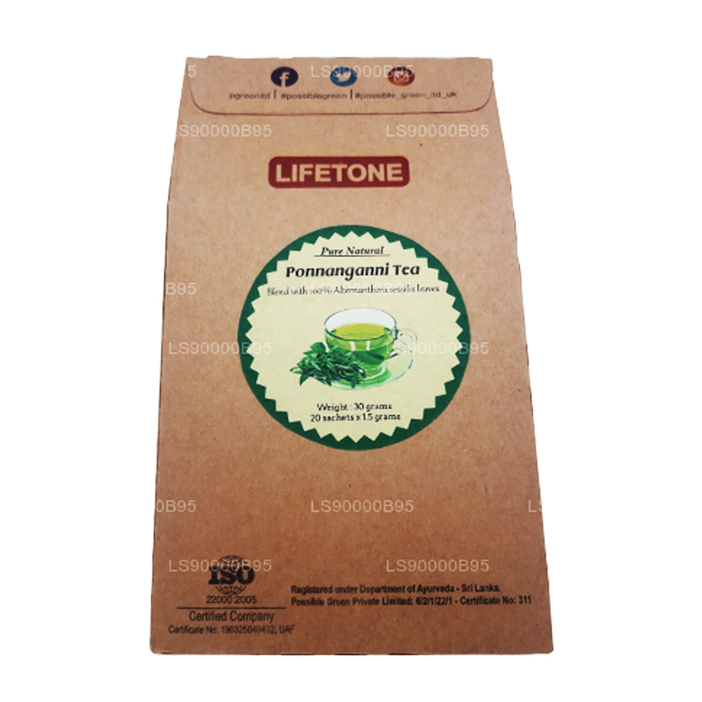 Lifetone Ponnanganni Tee (30g)