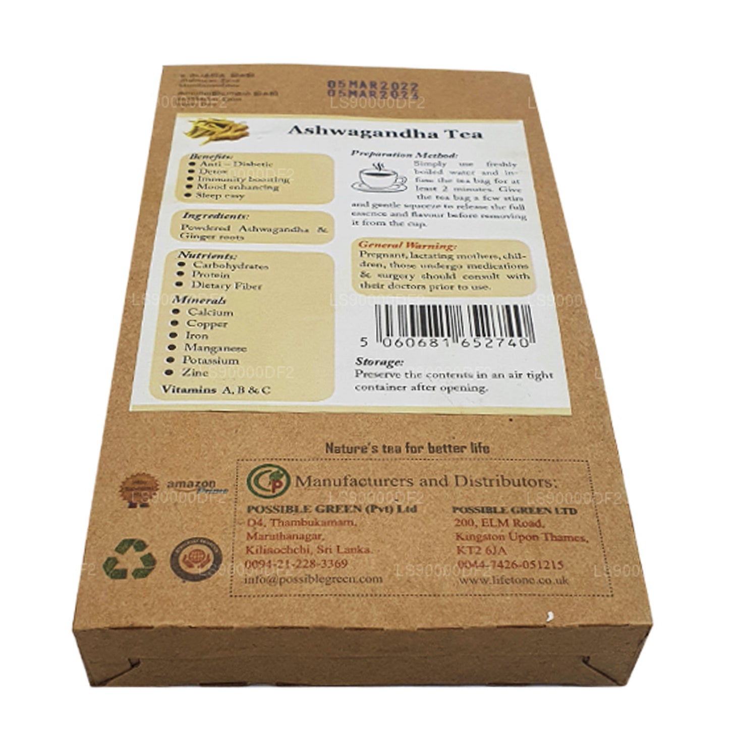 Lifetone Ashwagandha Tee (40 g)