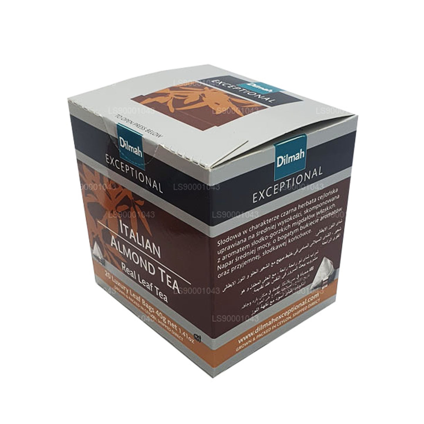 Dilmah Exceptional Italian Almond Real Leaf Tea (40 g) 20 Teebeutel