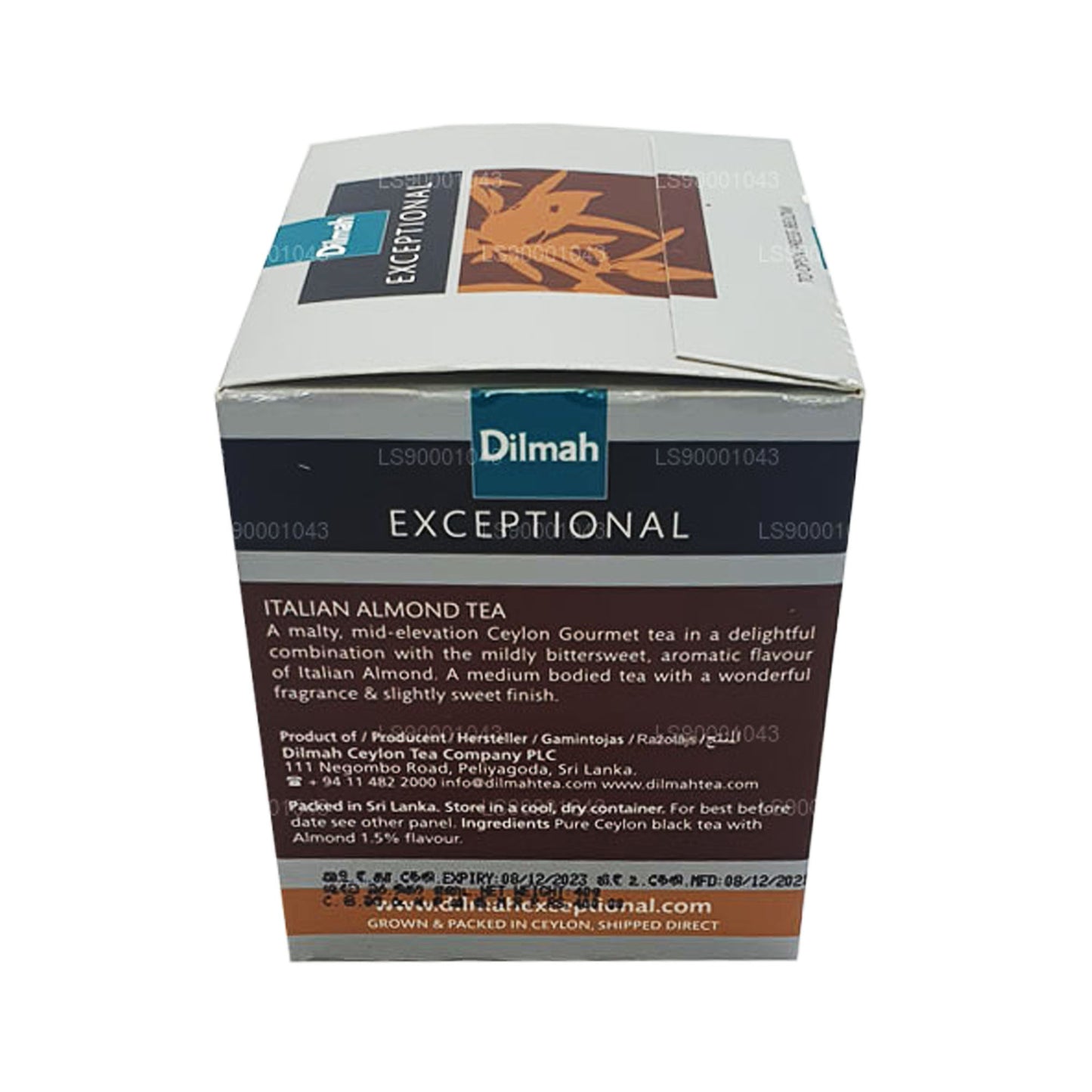 Dilmah Exceptional Italian Almond Real Leaf Tea (40 g) 20 Teebeutel