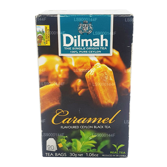 Dilmah Schwarztee mit Karamalgeschmack (20 Teebeutel)