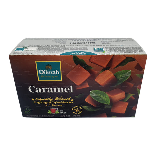 Dilmah Schwarztee mit Karamalgeschmack (20 Teebeutel)