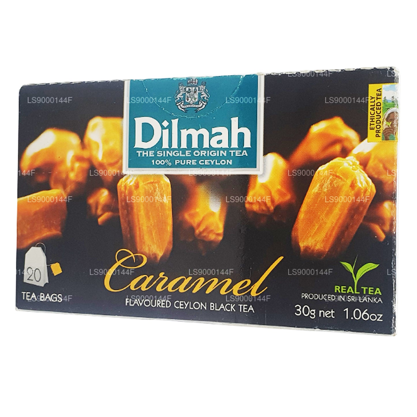 Dilmah Schwarztee mit Karamalgeschmack (20 Teebeutel)