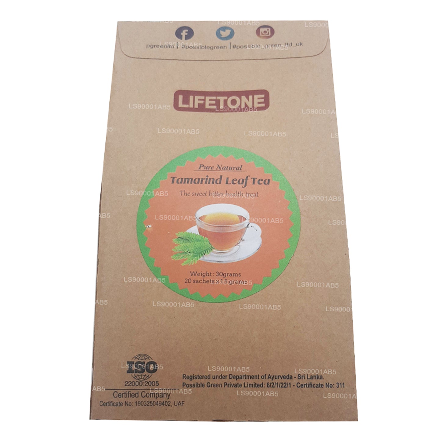 Lifetone Tamarinden-Blatt-Tee (40 g)