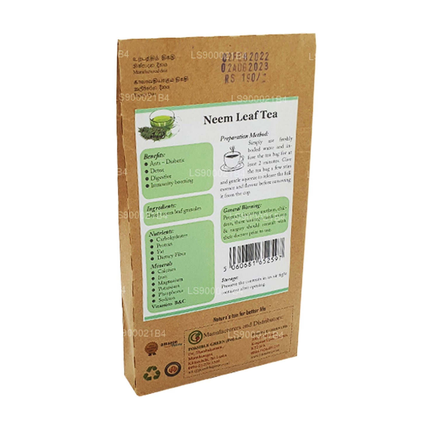 Lifetone Neem-Blatt-Tee (30 g)