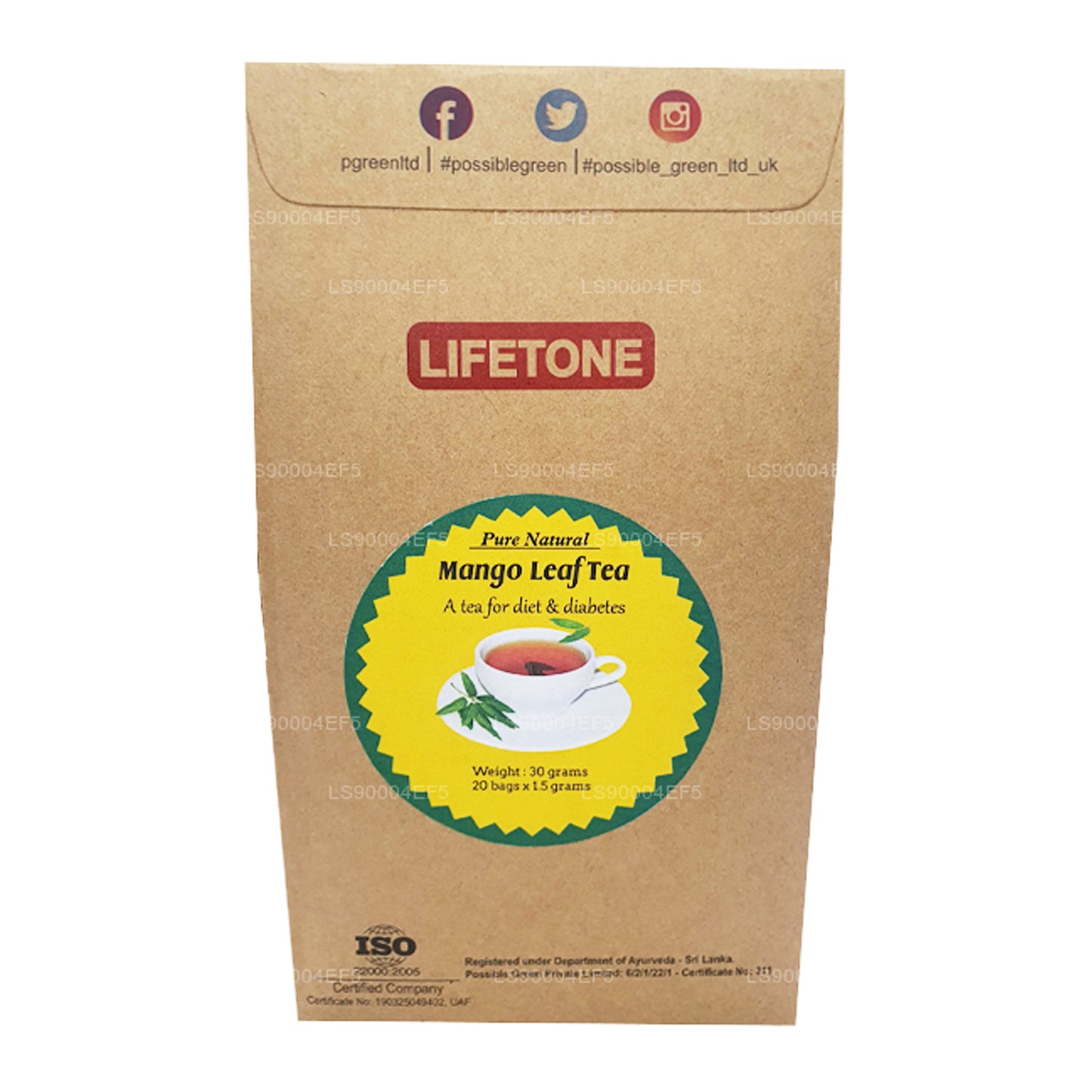 Lifetone Mango-Blatt-Tee (40 g)