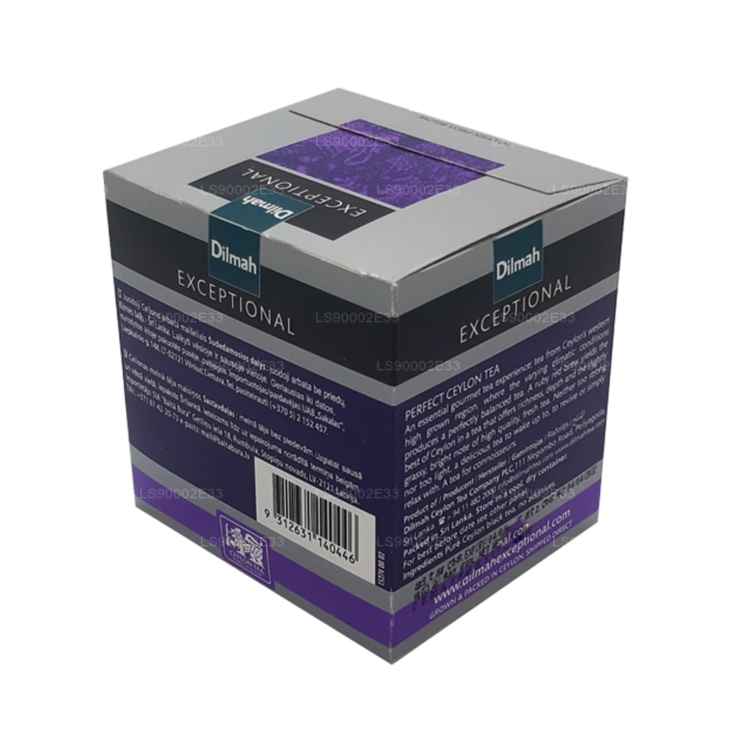 Dilmah Exceptional Perfect Ceylon Echtblatt-Tee (40 g) 20 Stück