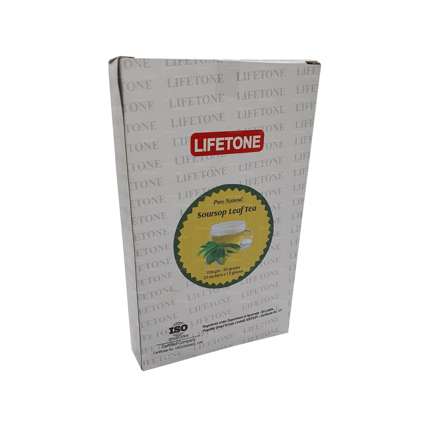 Lifetone Soursop-Blatttee (30 g) 20 Teebeutel