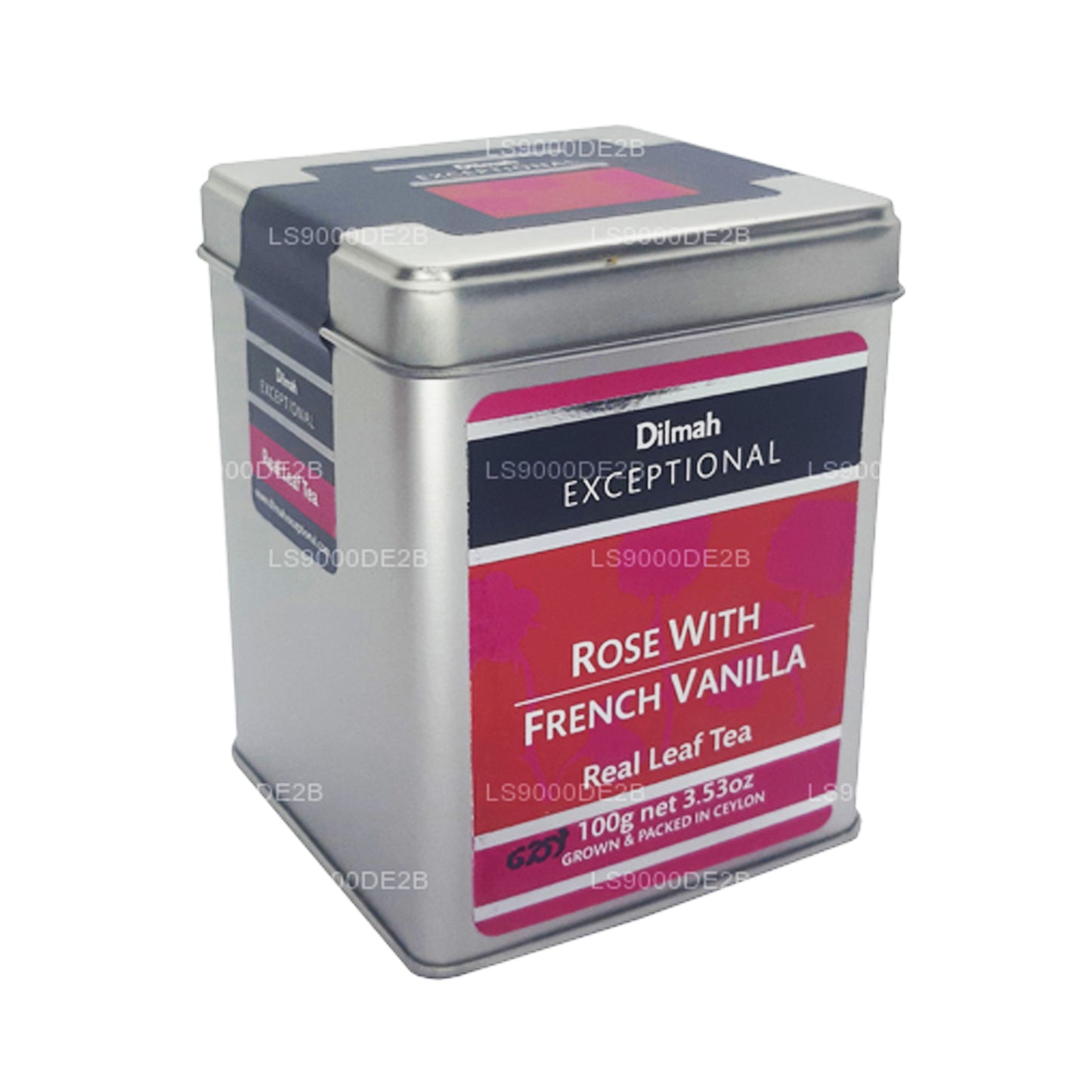 Dilmah Exceptional Rose mit französischer Vanille Real Leaf Tea (40 g) 20 Teebeutel