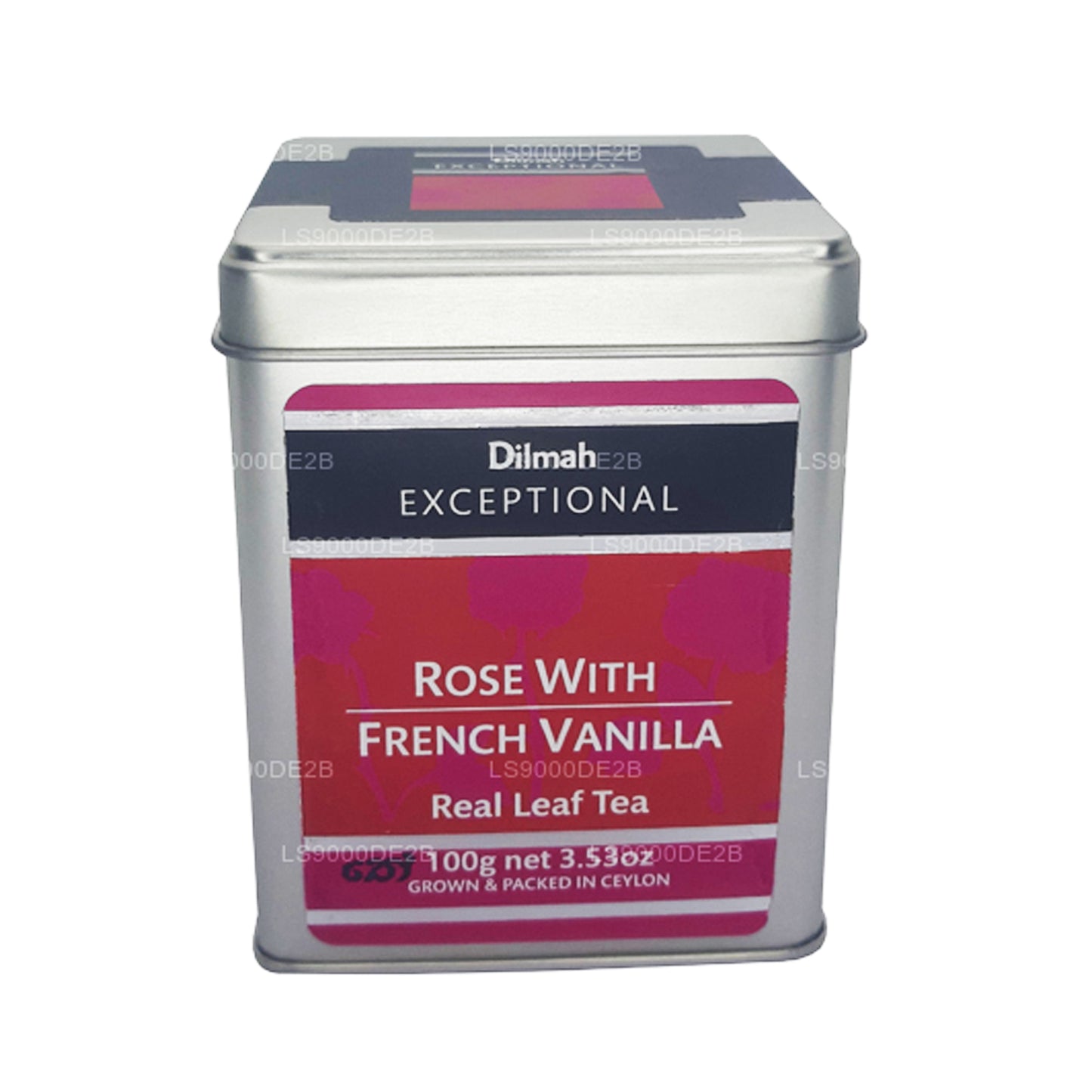 Dilmah Exceptional Rose mit französischer Vanille Real Leaf Tea (40 g) 20 Teebeutel