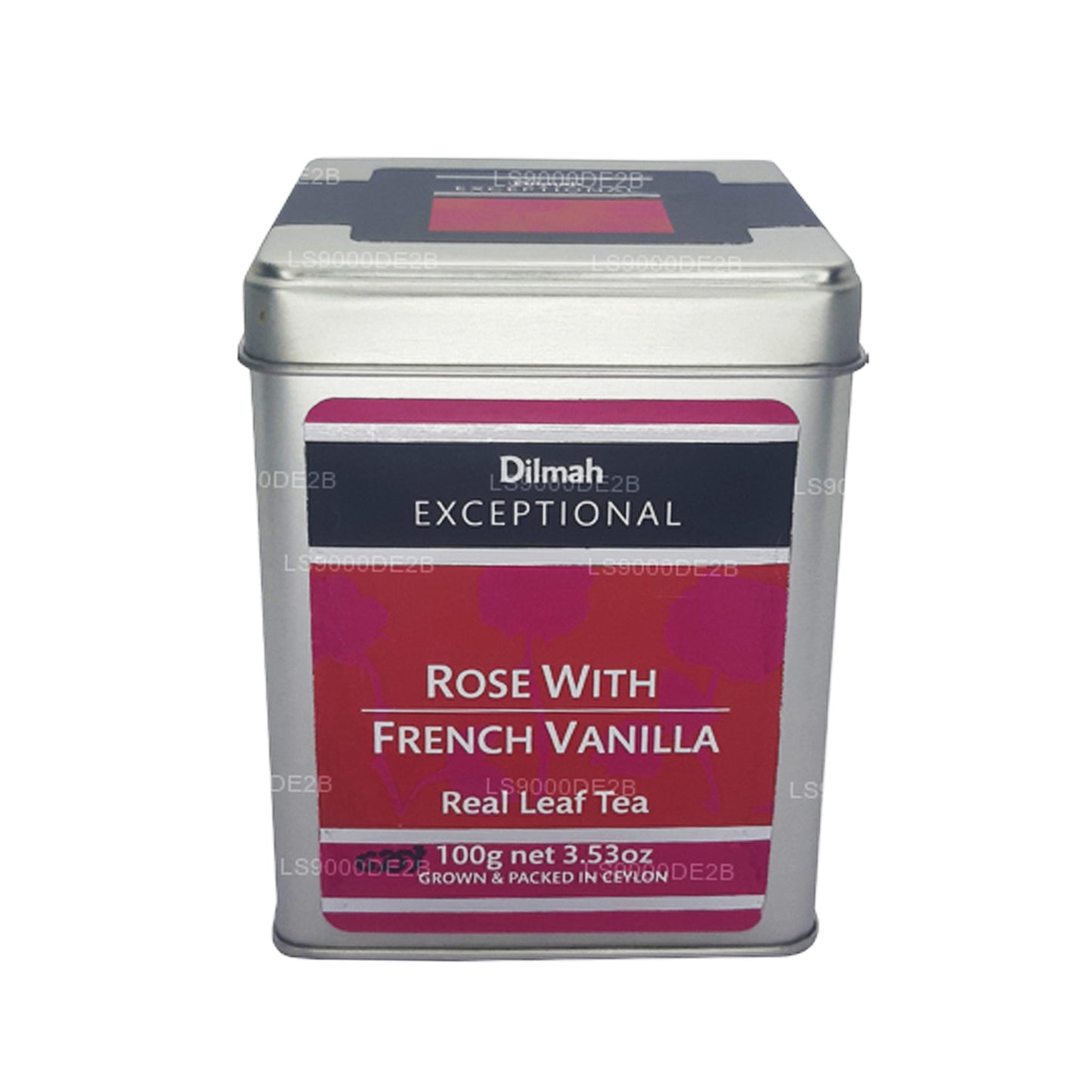 Dilmah Exceptional Rose mit französischer Vanille Real Leaf Tea (40 g) 20 Teebeutel