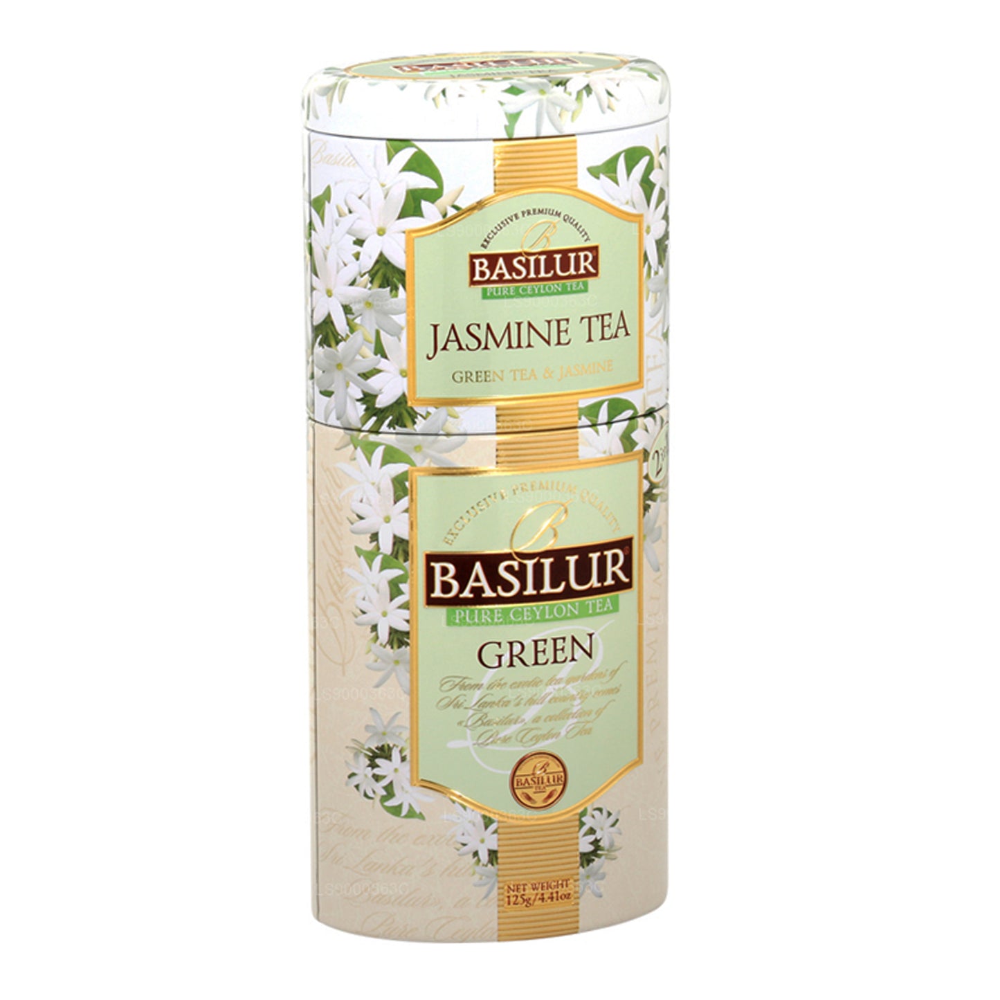 Basilur Früchte und Blumen „Jasmintee/grün“ (125 g) Caddy