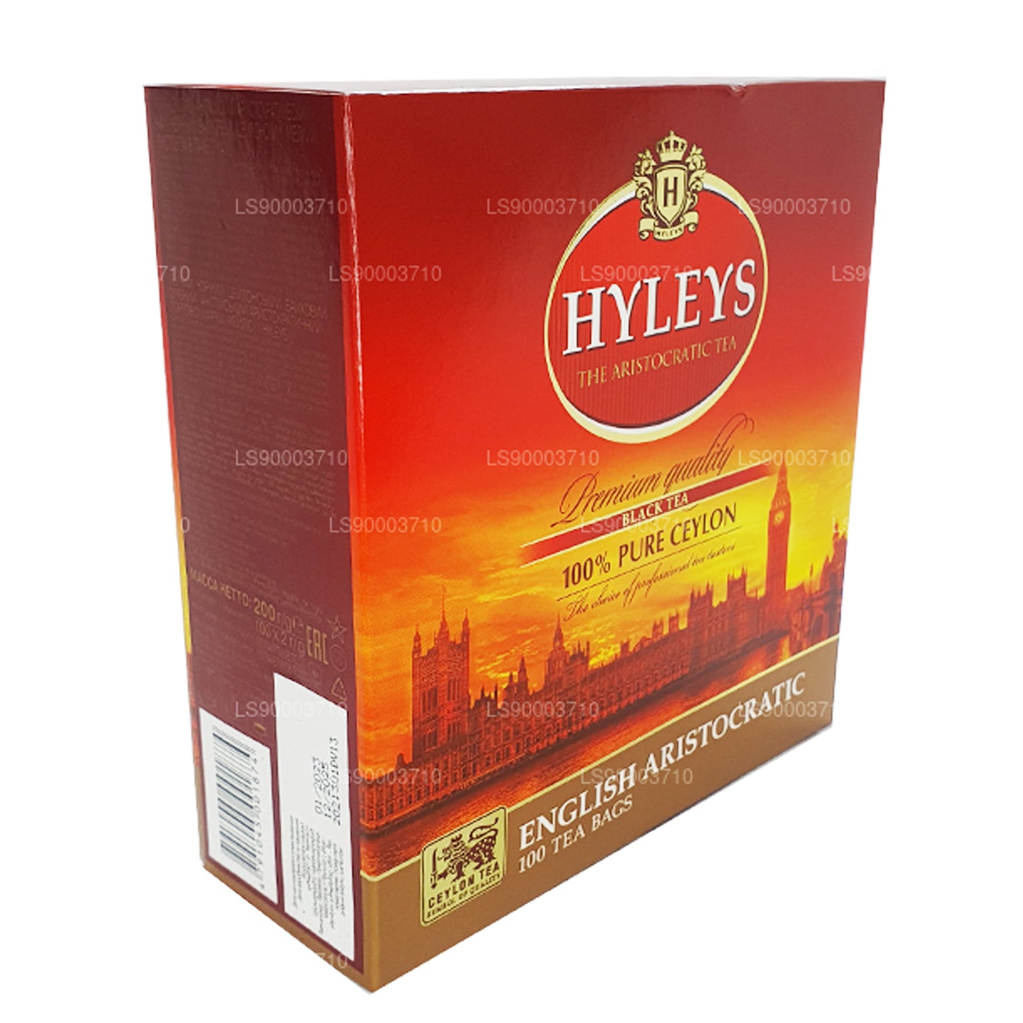 HYLEYS Schwarzer Tee in Premium-Qualität, 100 Teebeutel (200 g)